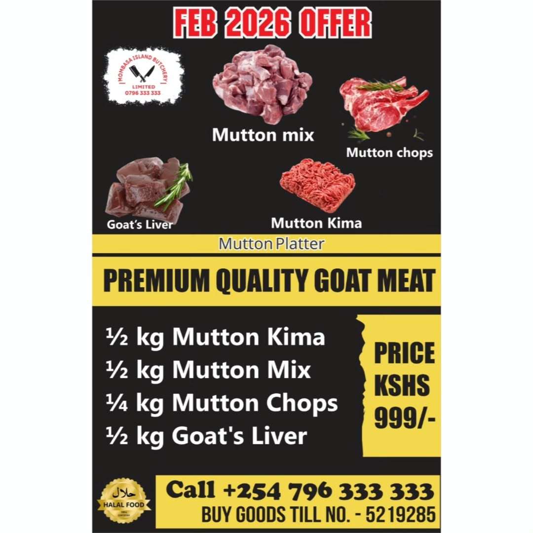 Halal meat prices Kenya certified halal butchery shop in mombasa