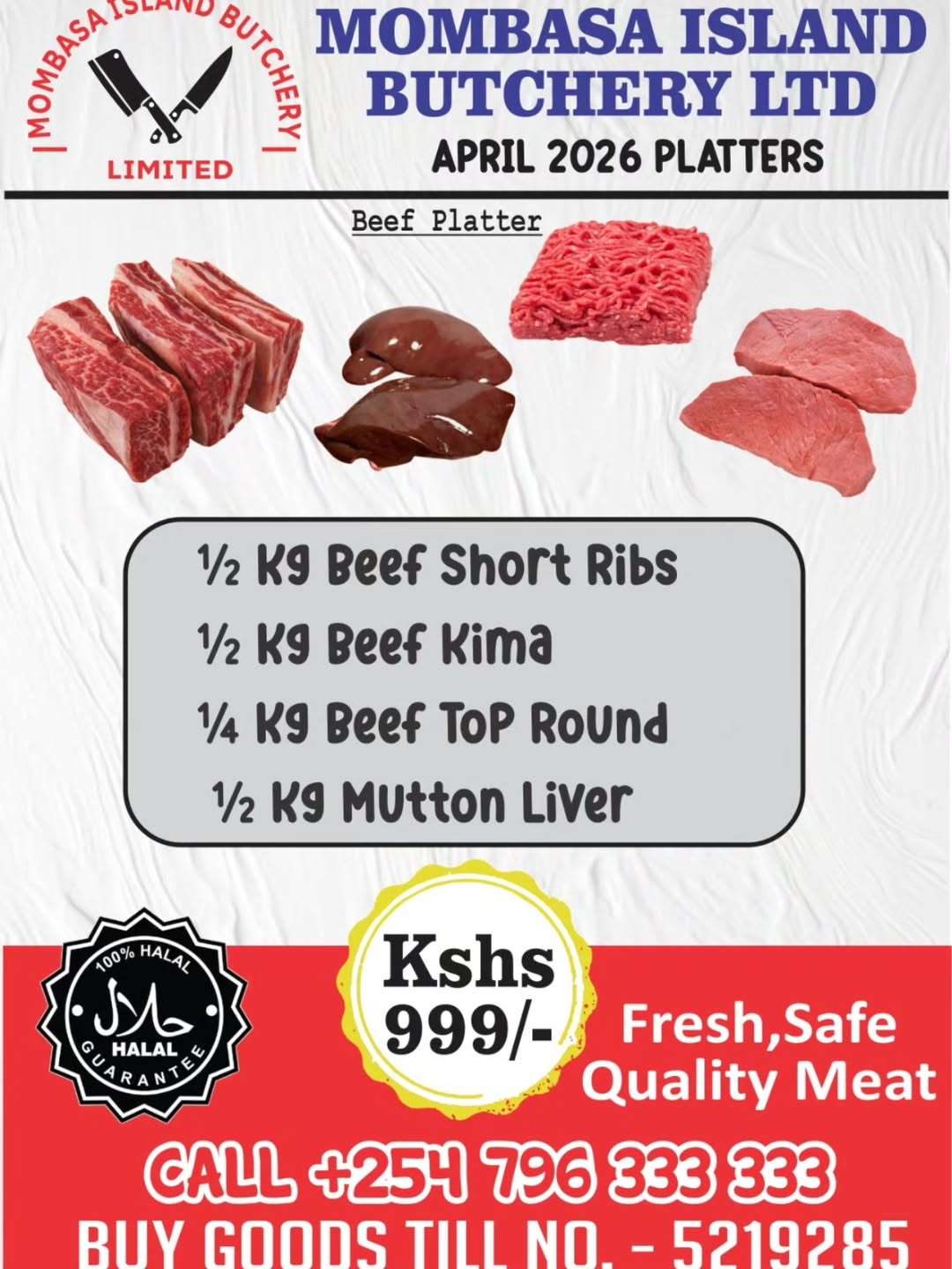 Affordable halal meat shopping tips showing fresh meat selection at budget prices